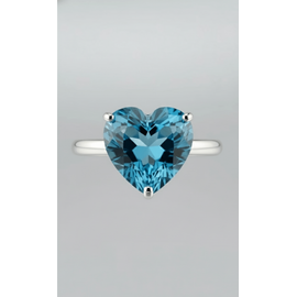 Кольцо из натурального топаза